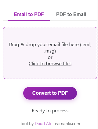 email to PDF converter