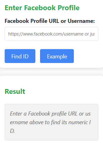 Facebook ID Finder
