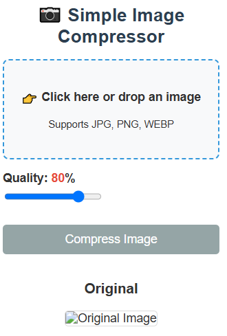 Image Compressor Tool