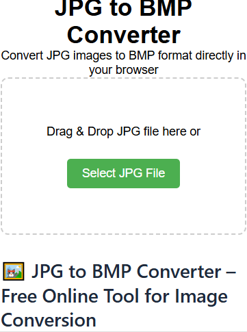 JPG to BMP Converter