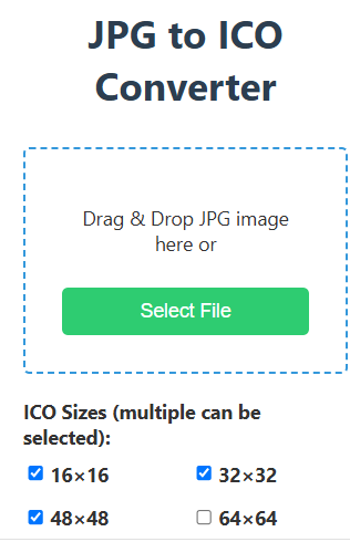JPG to ICO Converter