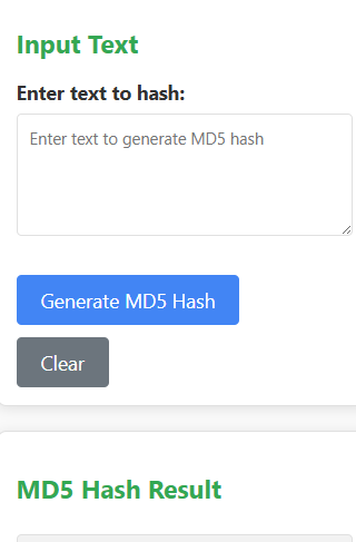 MD5 Hash Generator