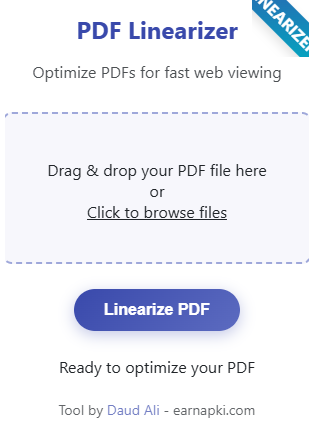 PDF linearizer