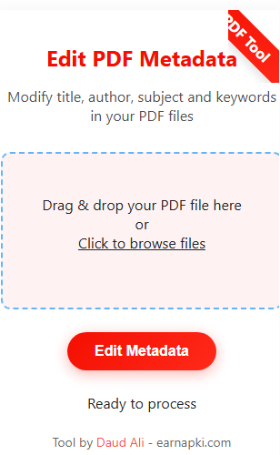 Edit PDF Metadata