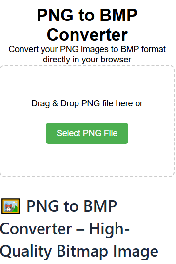  PNG to BMP Converter