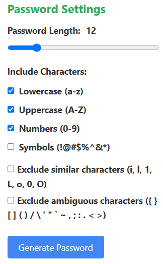 Password Generator