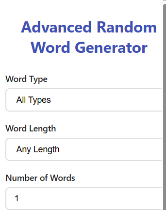 Random Word Generator