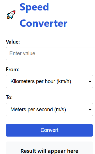 Speed Converter