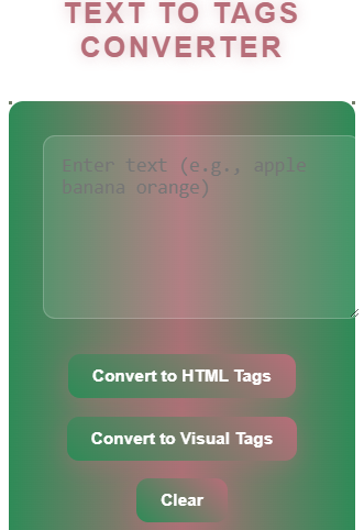 Text to Tags Converter 