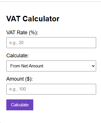 VAT Calculator