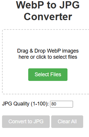WEBP to JPG Converter