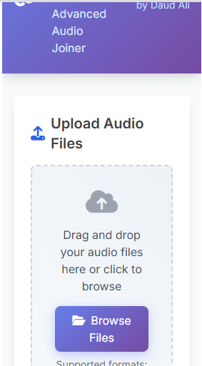 Audio Joiner Tool