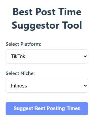 Post Time Suggestor Tool 