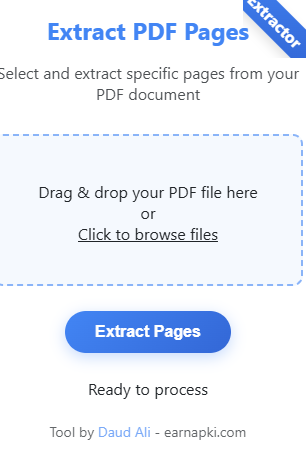 extract PDF pages