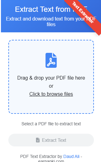 extract text from PDF