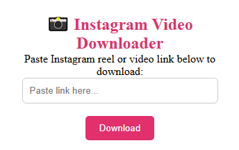Instagram Video Downloader