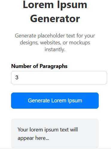 Lorem Ipsum Generator