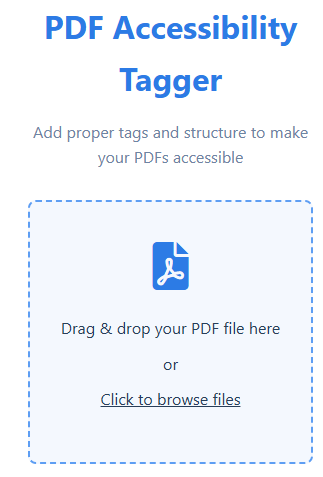 PDF accessibility tagger