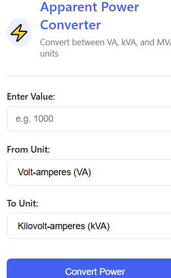 Apparent Power Converter
