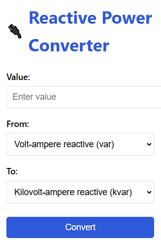 Reactive Power Converter