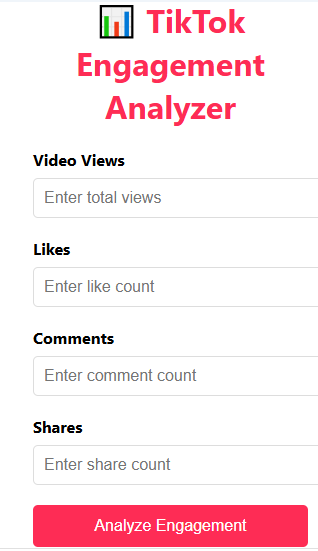 TikTok Engagement Analyzer