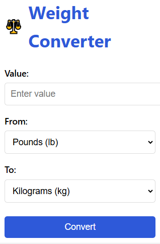Weight Converter