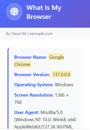 What Is My Browser