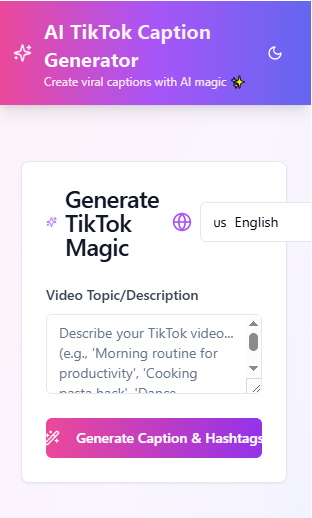 TikTok Caption Generator
