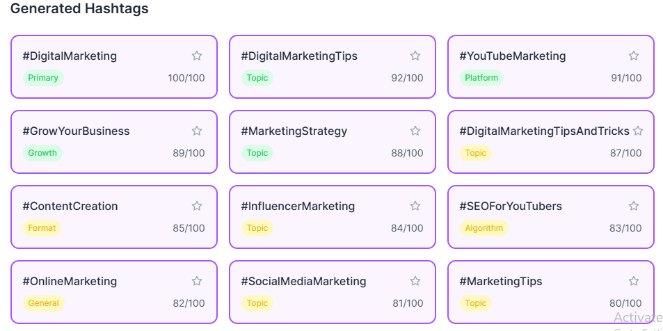 YouTube Hashtag Generator
