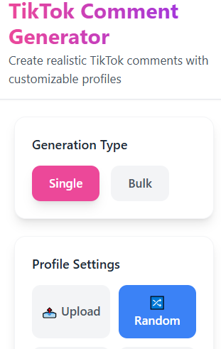 TikTok Comment Generator