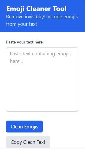 Emoji Cleaner Tool
