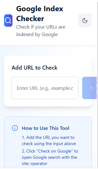 Google Index Checker