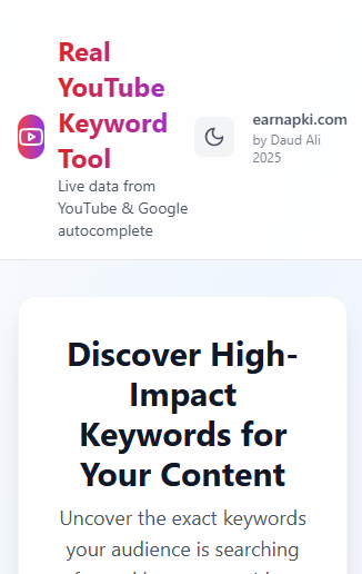 YouTube Keyword Tool