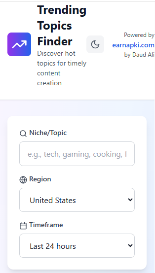 Trending Topics Finder