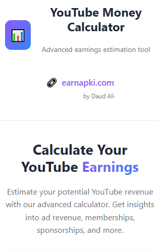 YouTube Money Calculator