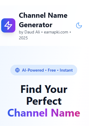 Channel Name Generator