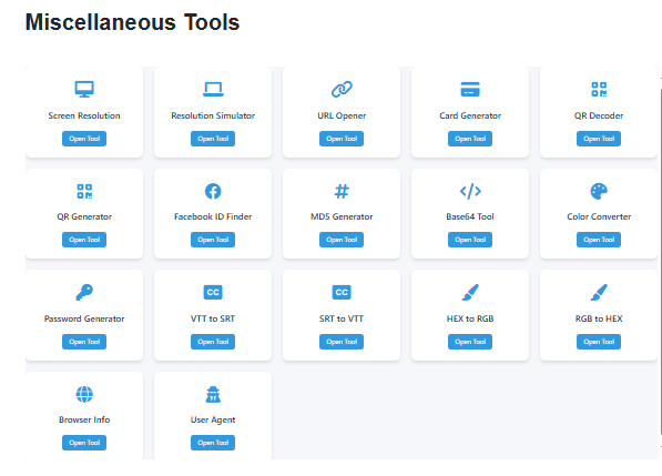 Miscellaneous Tools